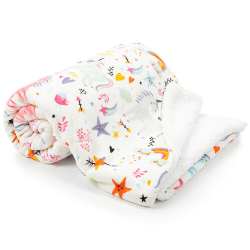 4Home Rainbow Dreams gyapjú hatású pléd, 150 x 200 cm