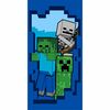 Badetuch Minecraft Beware, 70 x 140 cmblau  ,