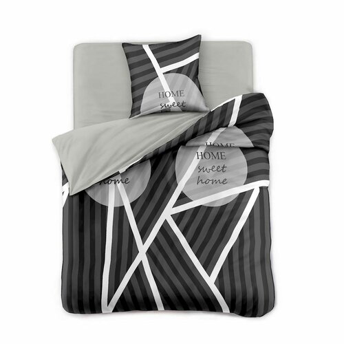 AmeliaHome Pościel Sweet Home dark, 200 x 220 cm, 2 szt. 70 x 90 cm
