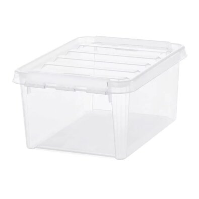 SmartStore Shranjevalna škatla z belimi sponkamiClassic, 8 l
