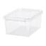 SmartStore Tárolódoboz fehér kapcsokkal Classic, 8l