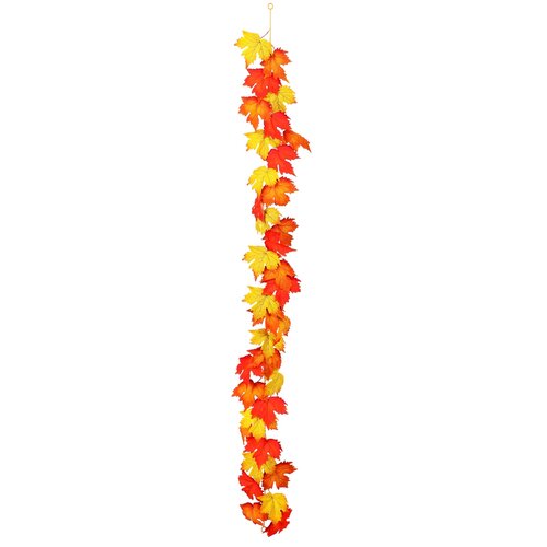 Jesenska umetna girlanda Javor rdeče-rumena, 170cm