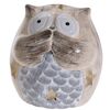 Silent Owl kerámia gyertyatartó, 9 cm