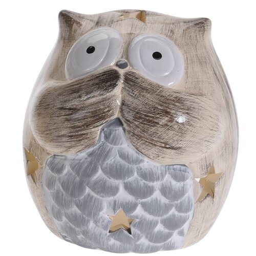Sfeşnic ceramic Silent Owl, 9 cm
