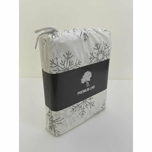 Karácsonyi pamut ágynemény Hópelyhek , 140 x 200 cm, 70 x 90 cm