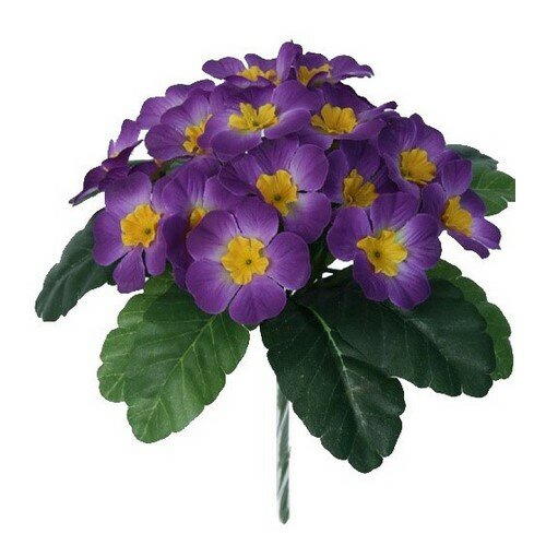 Levně Umělá květina Prvosenka fialová, 24 cm