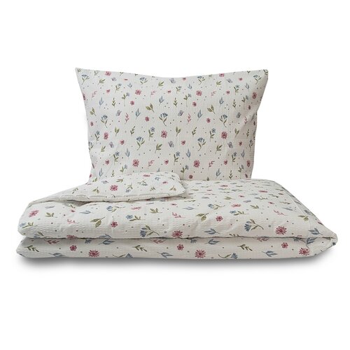 Kvalitex Krepp-Bettwäsche Sommerwiese, 240 x 200 cm, 2x 70 x 90 cm