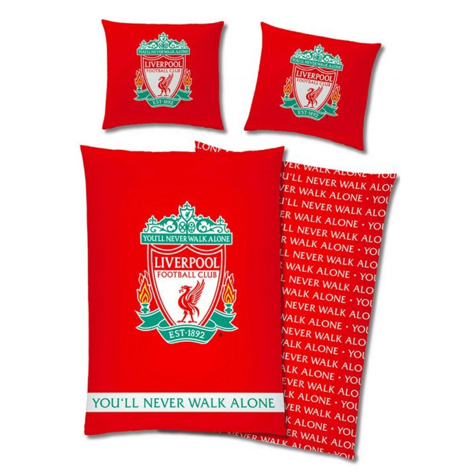 Obrázok CARBOTEX -  CARBOTEX Obojstranné obliečky LIVERPOOL F.C. Crest, 140/200+70/90, LFC201002