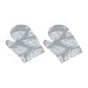 Bellatex Küchenhandschuh Feder, grau, 28 x 18 cm, 2 Stück