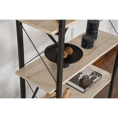 Regał Elysian Travertine and Black