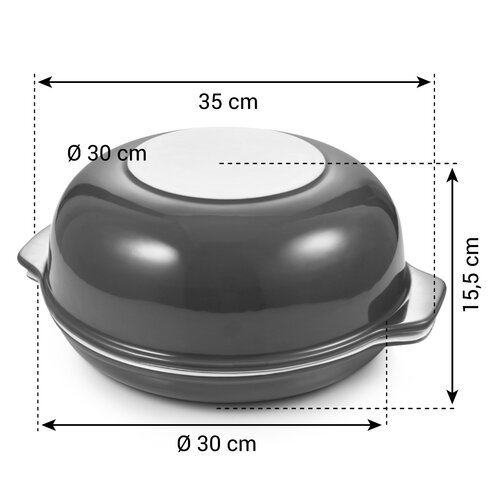 Tescoma Forma ceramiczna do chleba okrągła  DELICIA