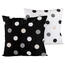 4Home Kopfkissenbezug Dots schwarz, 40 x 40 cm, set 2 St.
