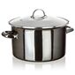 Banquet Hrniec smaltovaný METALLIC Black 26 cm, 6 l, s pokrievkou