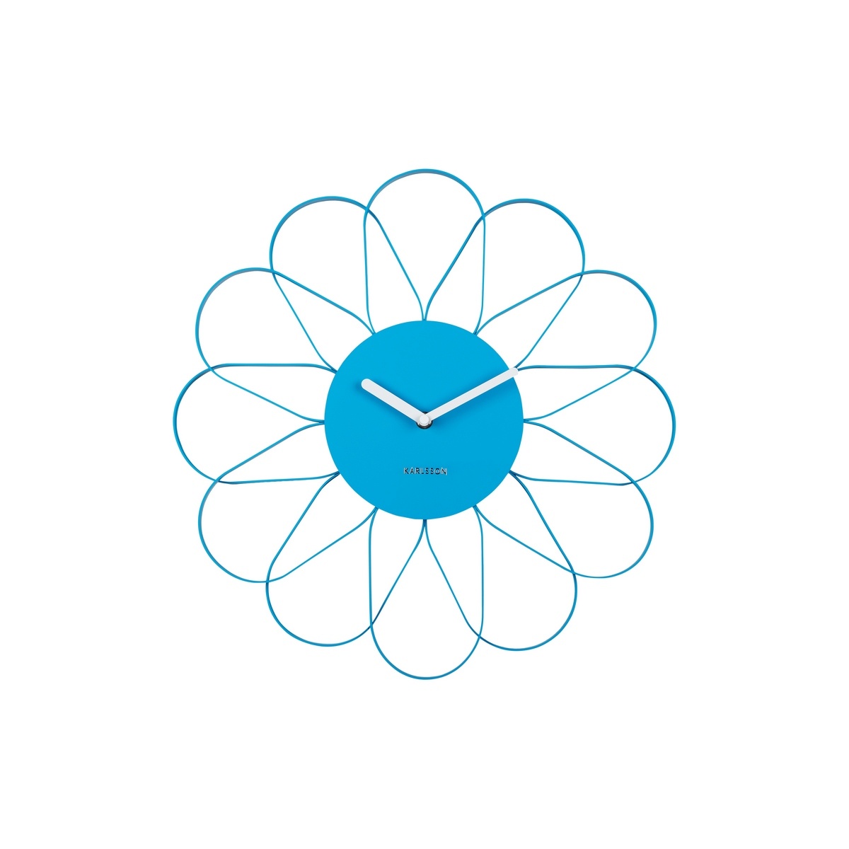 Dizajnové nástenné hodiny Karlsson 5975BB modré,priemer 40 cm