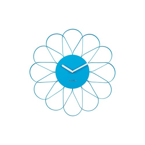 Karlsson 5975BB designerski zegar ścienny niebieski, średnica 40 cm