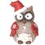 Christmas owl flakes teamécses-tartó, 10 x 14 cm