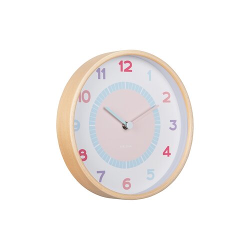 Karlsson 5963MC design ceas de perete albastru deschis, diametru 25 cm