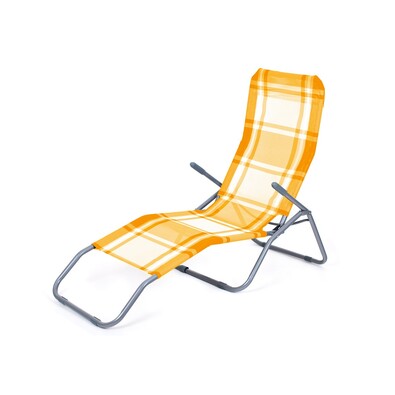 Happy Green klappbarer Strandliegestuhl Würfel Orange