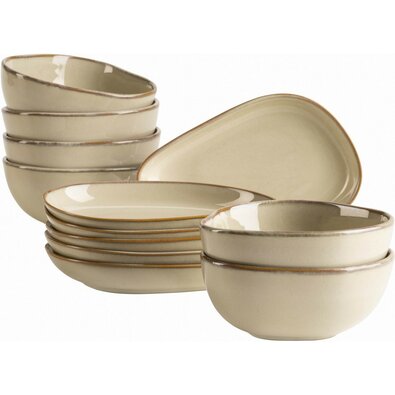 Mäser 12-delni servirni set Cordelia Sand