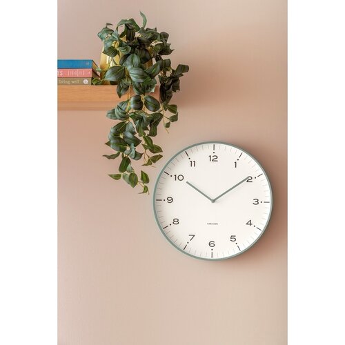 Karlsson 6011BL design ceas de perete albastru, diametru 40 cm