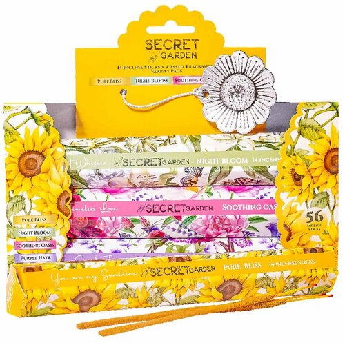 Arome Set de bețișoare parfumate Secret garden, 4 arome