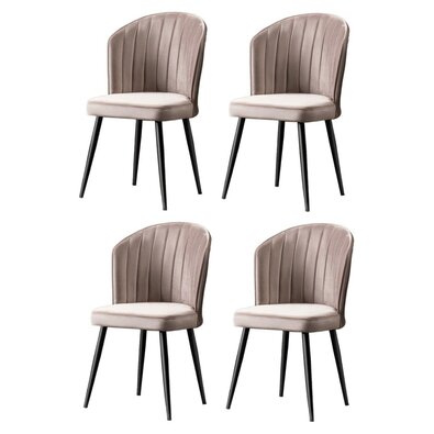 Esszimmerstuhl-Set Rubi Cappuccino, 4 Stück