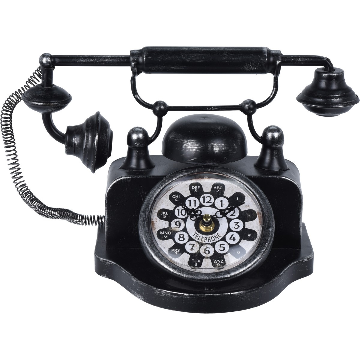 Koopman Asztali óra Old telephone, fekete