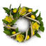 Wielkanocny wieniec z rattanu Narcis, 22 cm