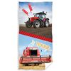 Ręcznik kąpielowy dziecięcy Traktor i Kombajn, 70 x 140 cm