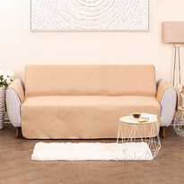 4Home Sofaüberwurf Doubleface Dunkelbeige/Beige, 180 x 220 cm