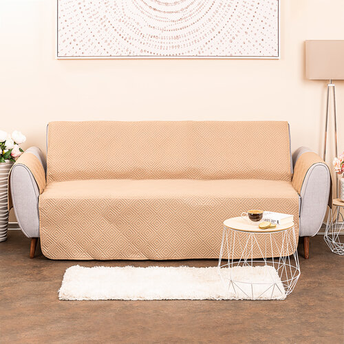 4Home Prekrivalo za sedežno garnituro Doublefacetemno bež/bež, 180 x 220 cm