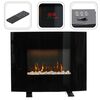 Kominek ścienny/stojący z efektem płomienia, 61 x 13,5 x 48 cm, 1000/2000 W