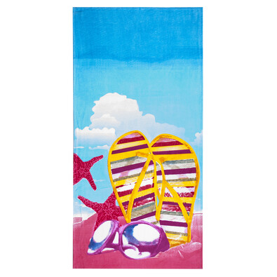 4Home Plážová osuška Pobřeží, 75 x 150 cm