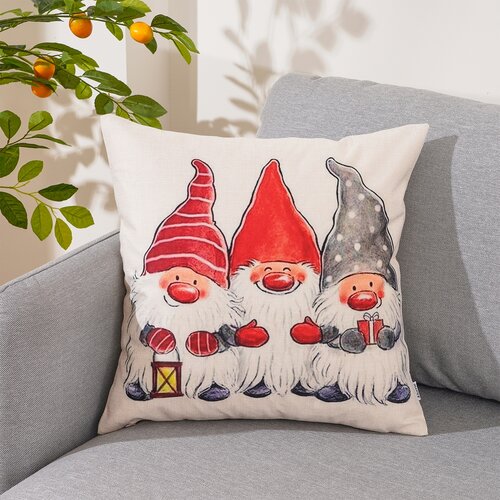 4Home Kissenbezug Christmas Dwarfs, 45 x 45 cm