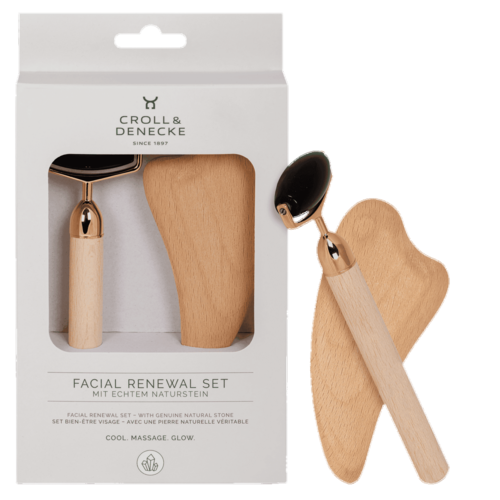 Gua Sha Obsidian massázs henger és arcplakett