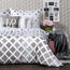 4Home Posteljnina Geometric siva mikro, 140 x 220cm, 70 x 90 cm