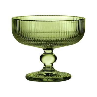 Altom Steklena skodelica za sladoled Selena 310ml, zelena, komplet 6 kosov