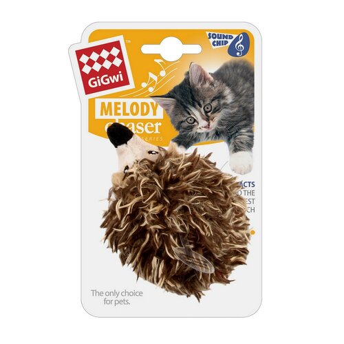 GiGwi Jucărie pentru pisici Melody Chaser Arici,10 x 6,5 x 6,5 cm