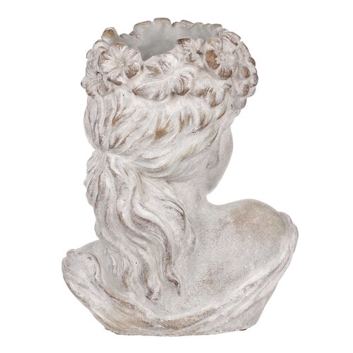 Betonový obal Bysta ženská hlava, pr. 23 cm , 23 x17 x 30 cm