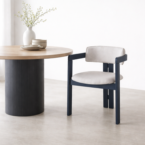 Scaun de sufragerie CO Cream and Black