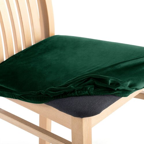 Restilo Spannbezug für Stuhlsitz Sento dunkelgrün, 40 x 40 + 5 cm