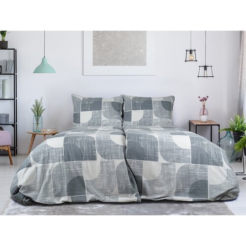 B.E.S. Petrovice Flanell-Bettwäsche Nordic Grey, 140 x 200 cm, 70 x 90 cm