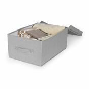 Compactor Skládací úložný kartonový box Wos, 30 x 43 x 19 cm, šedá