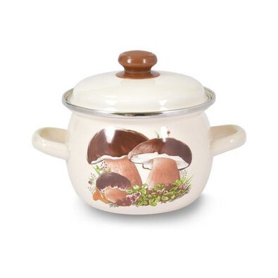 Toro Emajlirani lonec s pokrovom Gobe 3,5 l,okrogel