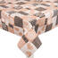 Різдвяна скатертина Patchwork коричневий, 140 x 120 см