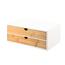 Kesper 58955 Szervező 2 rekesszel, bambusz, 33 x21 x 13,5 cm, 33 x 21 x 13,5 cm