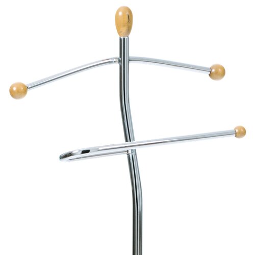Stummer Diener 82646 NAT Chrom/Eiche, 118 cm