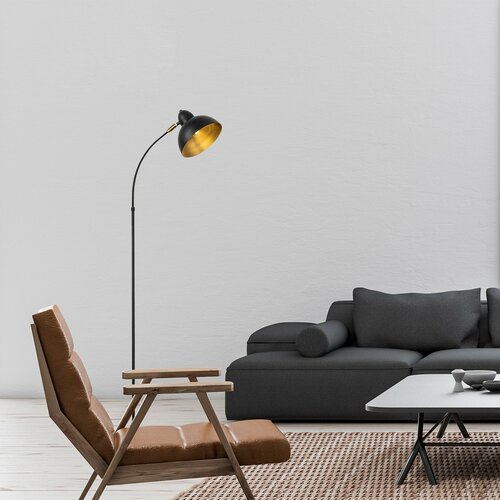 Stojacia lampa Varzan - 10855, čierna