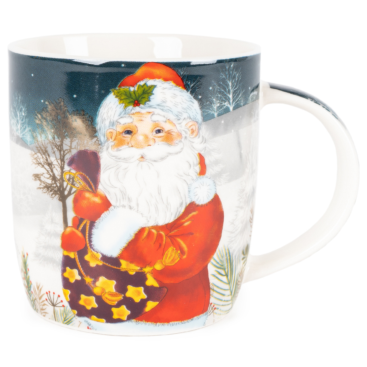 Porcelánový hrnek Xmas Santa, 370 ml