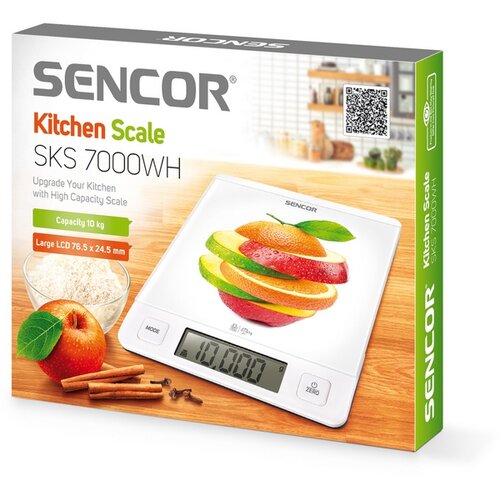 Sencor SKS 7000WH kuchyňská váha, bílá